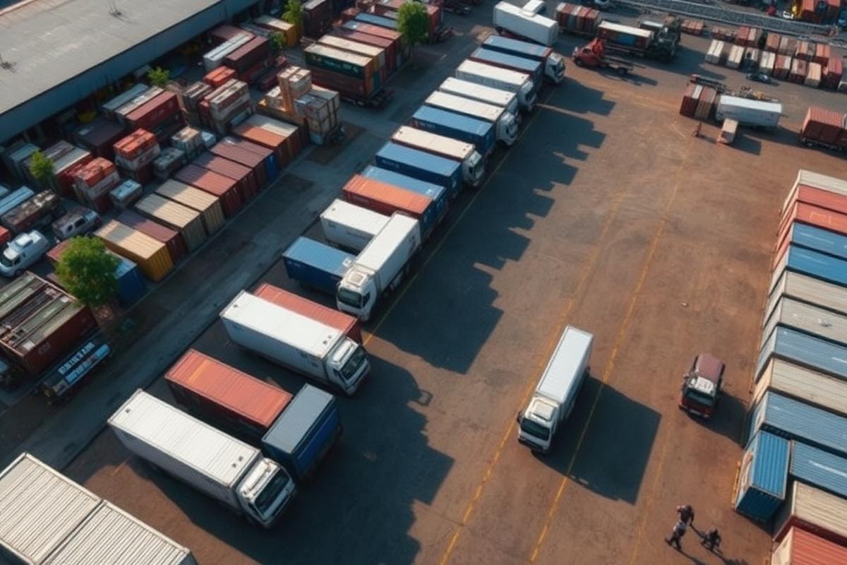 Container yard in Nairobi